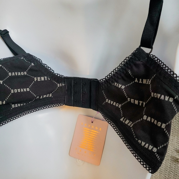 DONATING - NEW - Cotton Essentials Bralette - Black (1X) - Picture 6 of 10